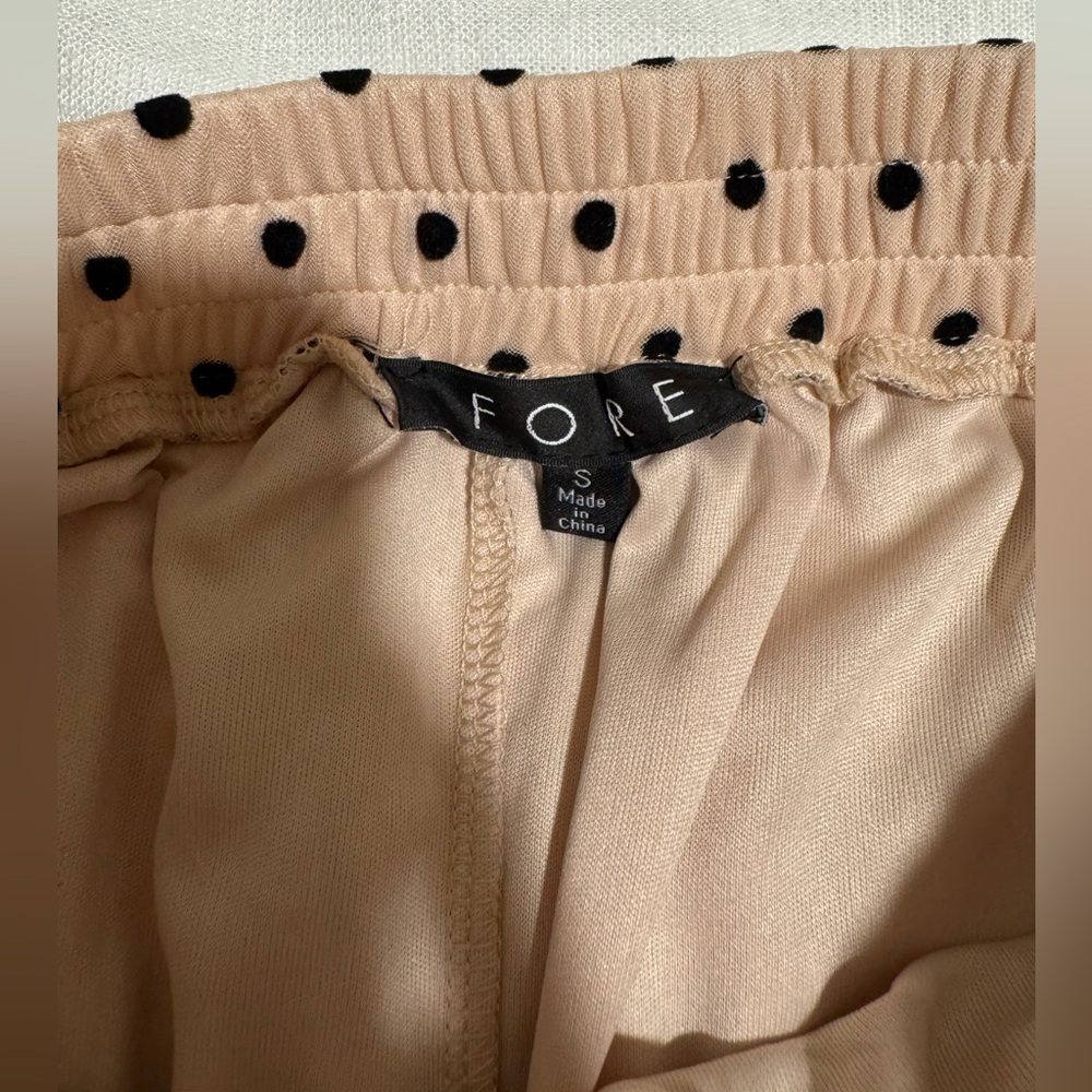 Red dress boutique - VINTAGE WAVE BEIGE TULLE POLKA DOT MAXI SKIRT - Picture 8 of 9